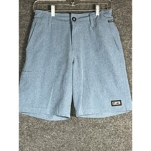 Pelagic Youth Boys Deep Sea Hybrid Shorts Size 27 Adjustable‎ Waist Fishing Blue